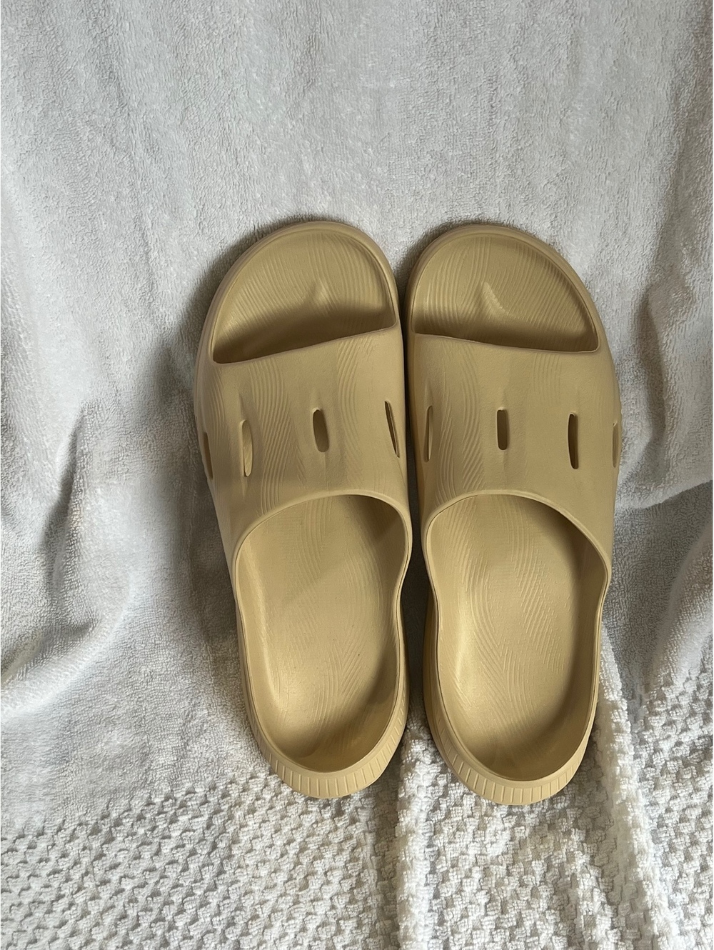 Hoka Slide Sandals in Beige, Size M11